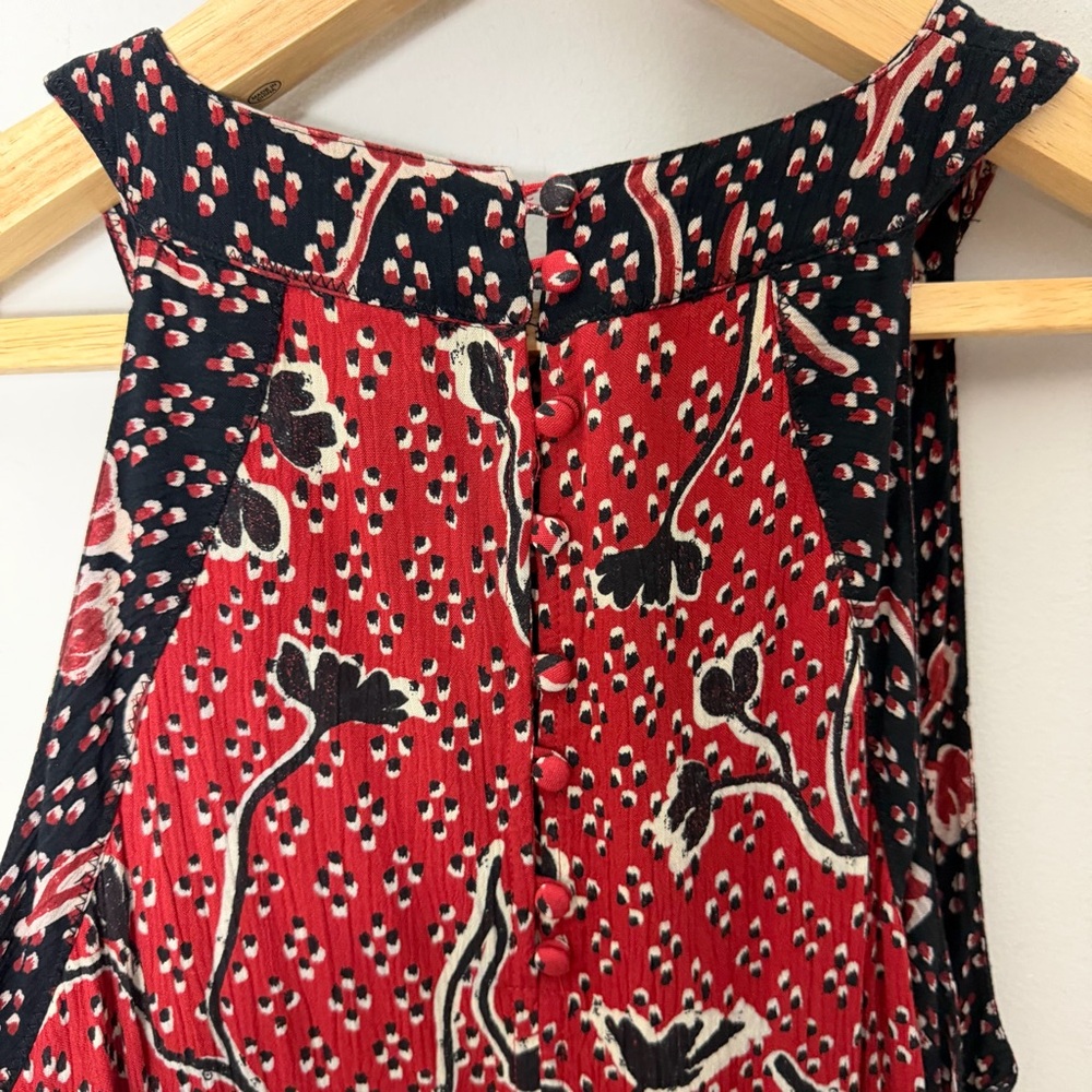 Fat Face Maxi Dress Long High Neck Printed Sleeveless Size 10 243 - Picture 5 of 10